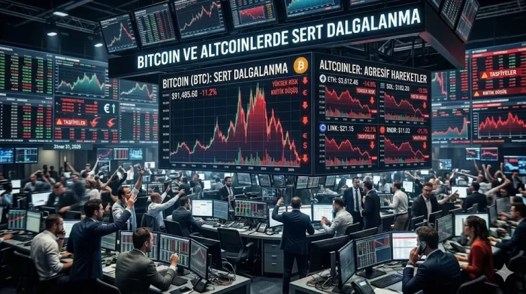 Bitcoin ve Altcoinlerde Sert Dalgalanma
